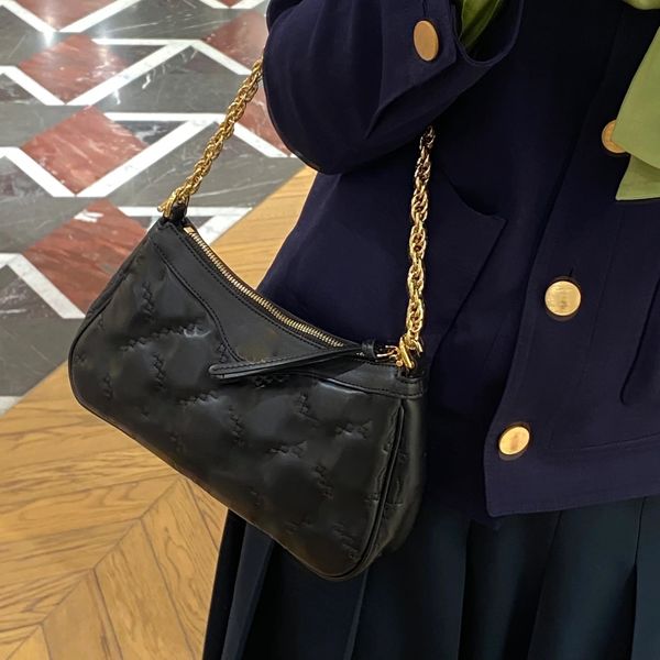 

crossbody bags womans fashion shoulder bag chain metal designer handbag favorite leather artwork luxury black pochette backpak