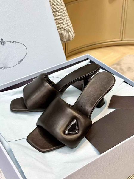 

r padded nappa leather slide flats white black slip on slippers & sandals shoes women rubber sole slides flats comfort walking eu35-40