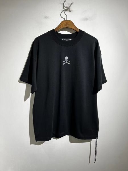 

fashion brand t shirts master mind men's skull letter offset print loose t-shirt cotton men tee hiphop streetwear, White;black
