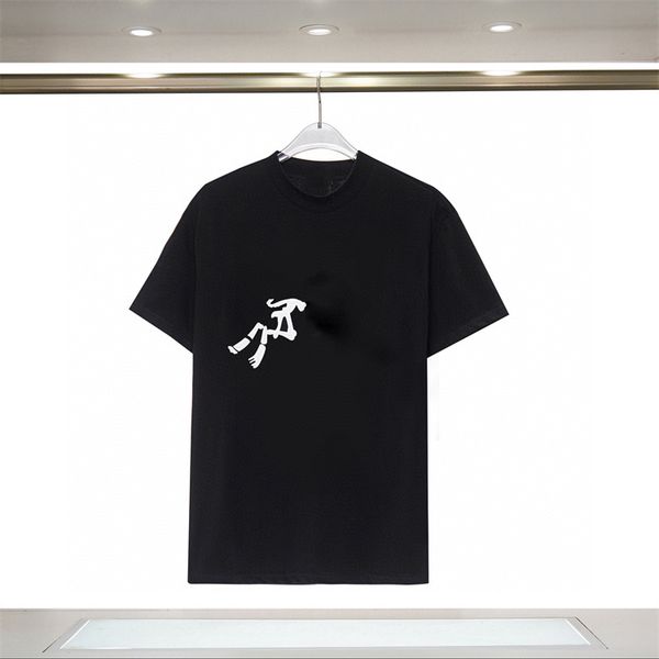 

fashion designer mens t shirt womens letter print short sleeve round neck cotton tees polo size m-3xl l6, White;black