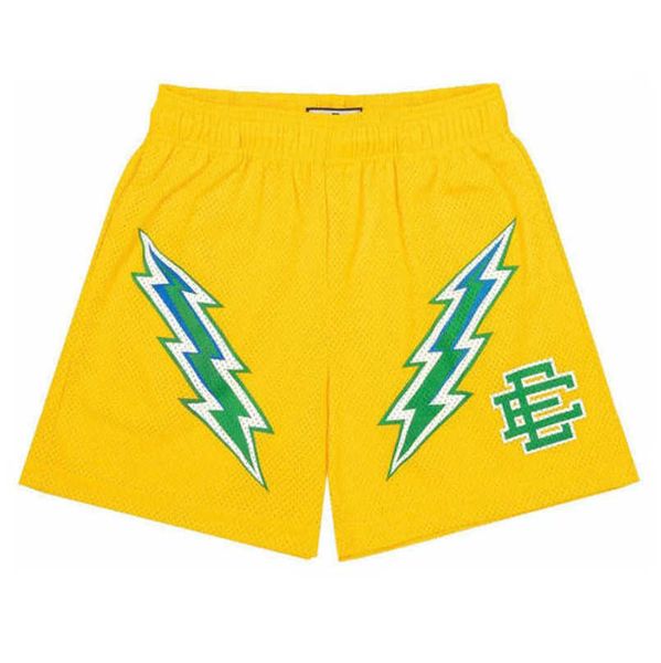 

ee men's luxury fashion shorts eric emanuel basic short new york city skyline men women jog pants casual fitness loose summer sports pa, White;black