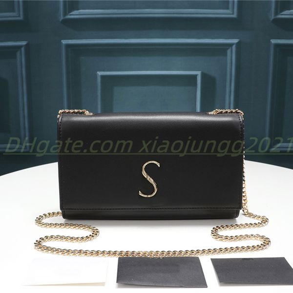 

fashion women luxurys designers shoulder bag real leather handbags woman classics cross body bags evening bags golden chain totes wallet