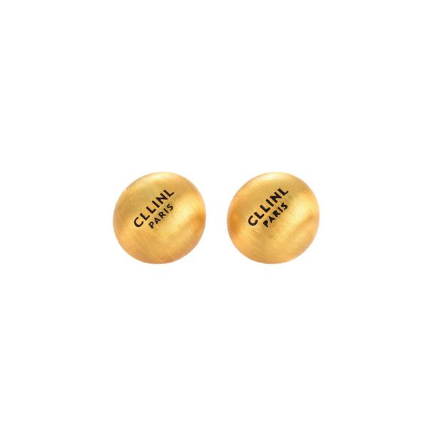 

ce brand black letters stud earrings s925 silver needle simple luxury designer elegant ol girls womens 18k gold wire drawing earring earings, Golden;silver
