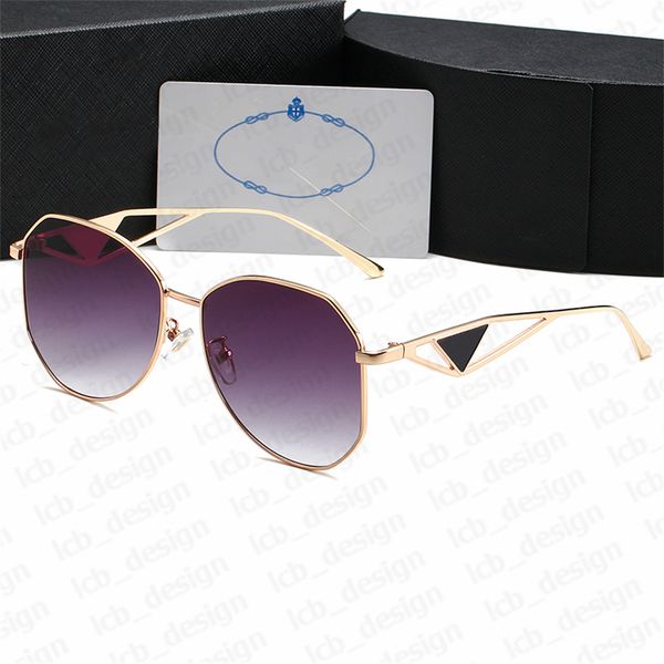 

2023 fashion designer sunglasses classic brand triangle women's sunglasses glasses beach outdoor glasses, White;black