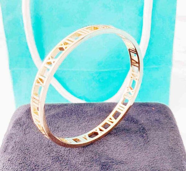 

roman numerals bracelets bangles original model 11 s925 sterling silver women highend valentine holiday gift jewelry4836418, Black