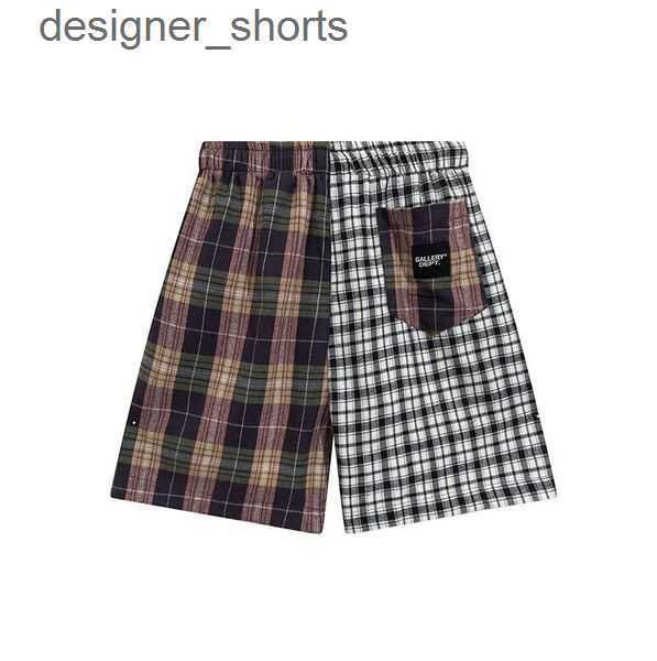 

men's shorts american fashion brand galleryes depts hand-painted splash printing pure cotton terry shorts fog high street 5-point casua, White;black