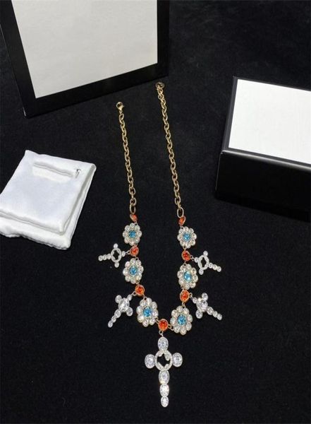 

pendant necklaces for women elegant necklace highly quality choker chains designer jewelry 18k plated gold girls2496370, Silver