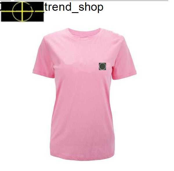 

men's t-shirts plus men polo spring stone 2023 summer new cotton short-sleeved t-shirt round neck loose and women's solid color bo, White;black