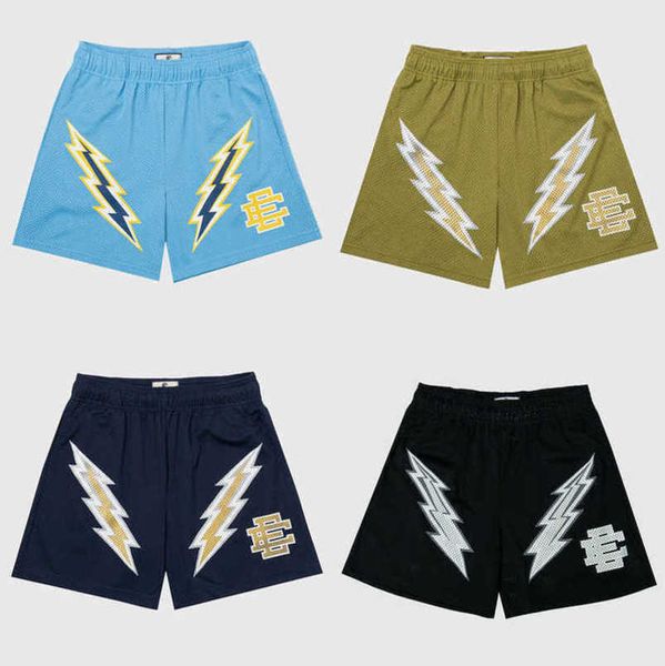 

luxury fashion ee men's shorts eric emanuel basic short new york city skyline men women jog pants casual fitness loose summer sports pa, White;black