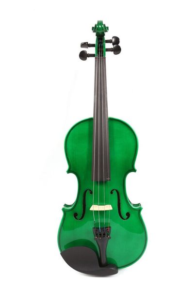 

4string green electric acoustic violin 4/4 spruce+maple nice tone case #ev1