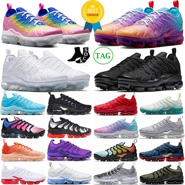 

tn plus running shoes fuchsia dream pink spell university blue red triple white black tennis ball shark white red zebra womens mens trainers