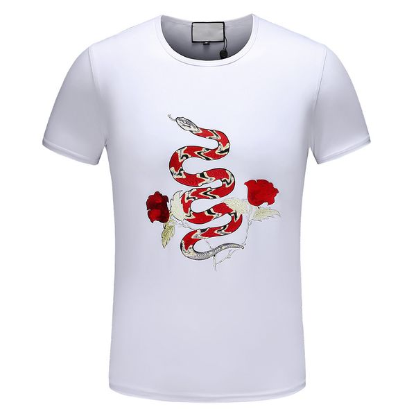 

men's t-shirt short sleeve sports casual women's summer trend designer cotton letter casual clothing#027, White;black