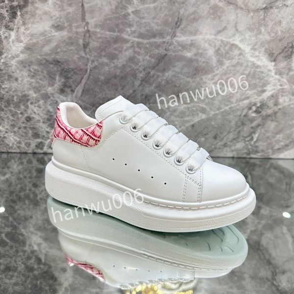 

new brand mens womens quality designer sneaker lace up genuine leather sneakers fashion casual designer sneaker2023, Black