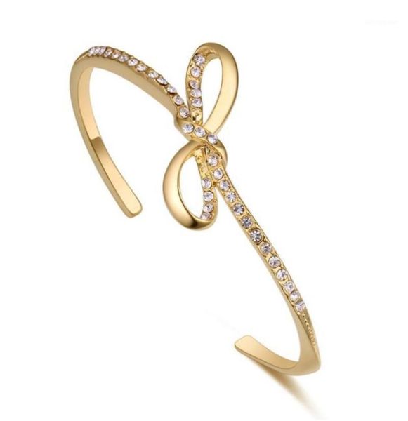 

bangle ms betti 2021 cute bow for women austrian crystals gifts girls in summer whole17584879, Black