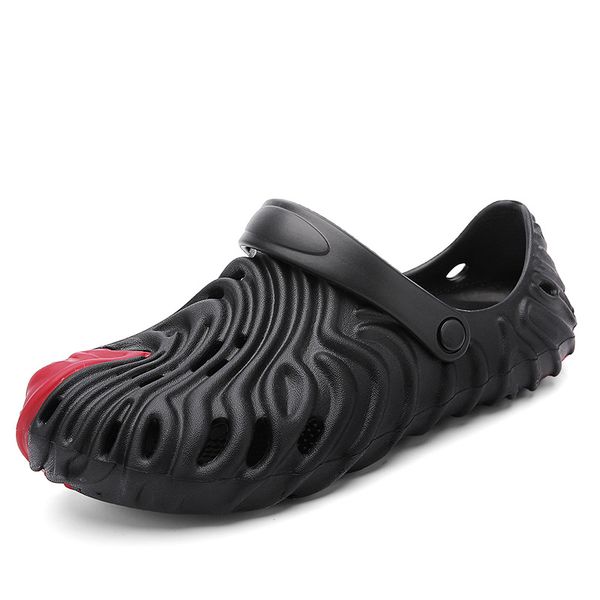 

sandals men women summer cross-border new style hole shoes platform non-slip-feeling casual beach shoes cros ha6911-13, Black