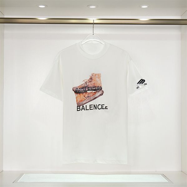 

fashion brand mens t shirt glued letter pattern short sleeve leisure loose womens t-shirt high street couple clothing m-3xl y12, White;black