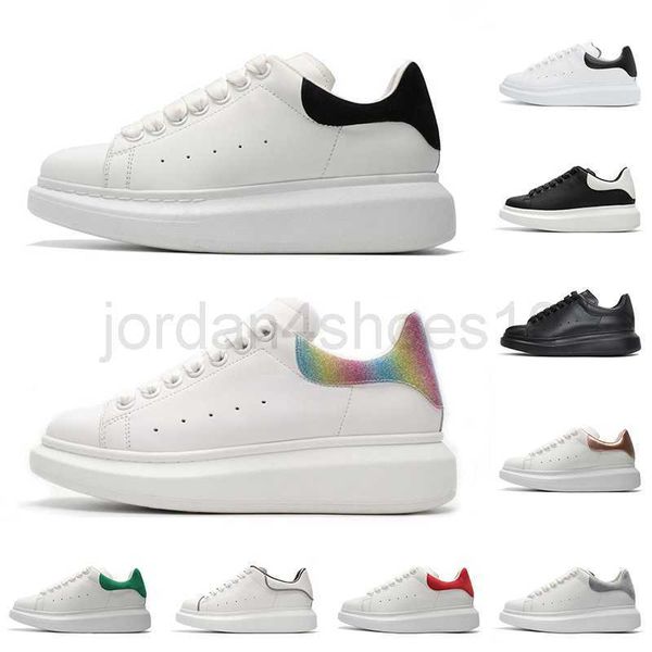 

luxury designer casual shoes men women fashion platform sneakers triple black white reflective leather suede comfortable flat size 36-44 5.0