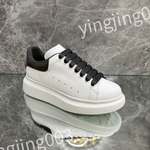 

new men's ladies casual shoes fashion leather colorblock flat street couple sneakers outdoor running shoes 39-46 sizes, Black