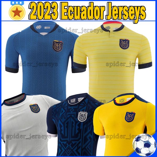 

22 23 ecuador soccer jerseys hincapie j. cifuentes estupinan estrada sarmiento plata caicedo football shirts 2022 2023 spider jerseys men un, Black;yellow
