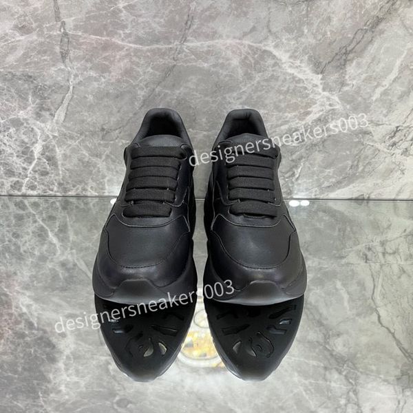 

womens mens fashion casual shoes classic dirty shoes mid double height bottom trainers leather glitter golden quality2023, Black