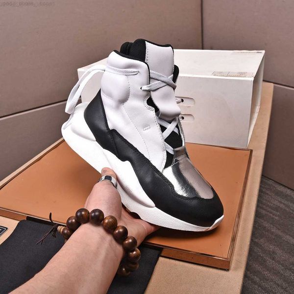 

2022s famous y-3 kaiwa sneakers men luxury designer higt shoes y3 chunky platform sports shoes black white leather trainers big size 35-45