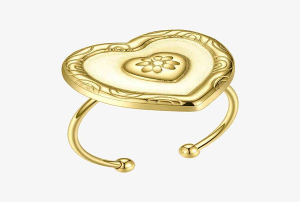 

couple rings enfashion sun for women face gold color stainless steel geometric star finger ring fashion jewelry drop r19401837510, Silver