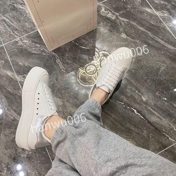 

new men quality designer sneaker lace up genuine leather sneakers fashion womens casual designer sneaker, Black
