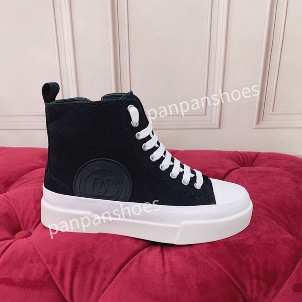 

new fashion casual shoes womens designer leather lace-up sneakers fashion lady flat running letters shoes platform sneaker, Black