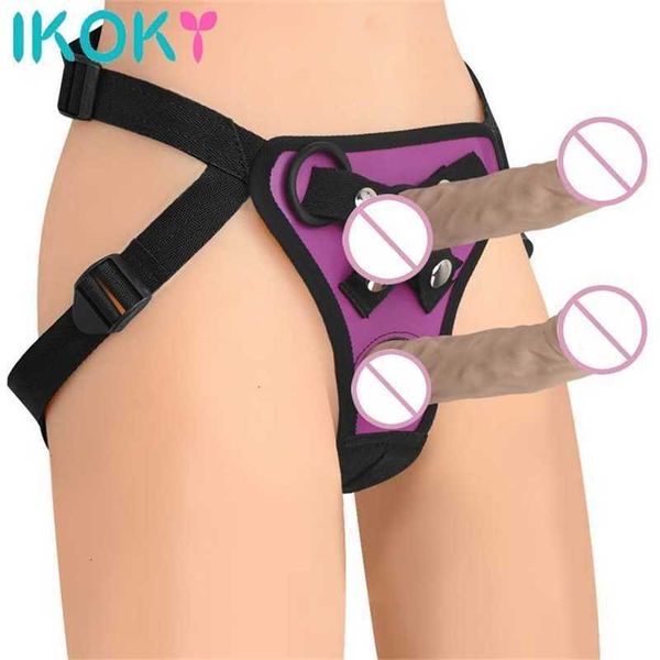 

toy massager strapon realistic pants harness for men strap ons double dildos with rings belt erotic costumes toys