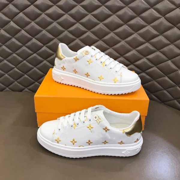 

time out shoes men travel leather lace-up sneaker 100% cowhide fashion lady flat designer running trainers letters man shoe platform men gym, Black