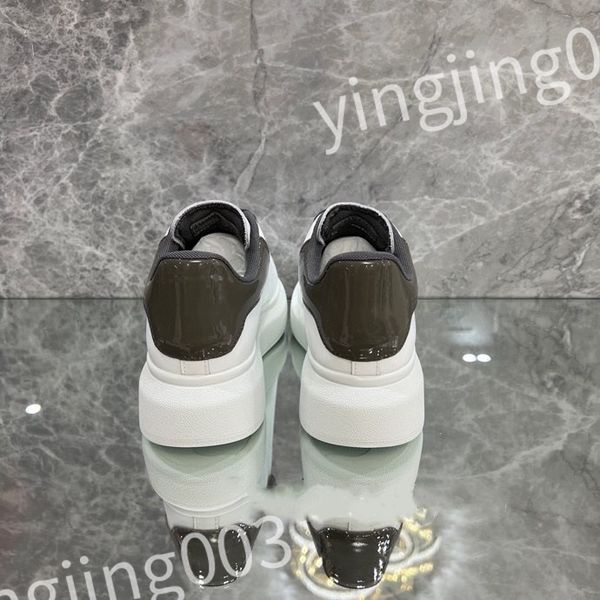 

2023 men's ladies casual shoes fashion leather colorblock flat street couple sneakers outdoor running shoes 39-46 sizes, Black