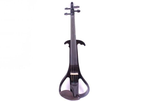 

advanced black electric silent violin 4/4 solid wood sweet tone case