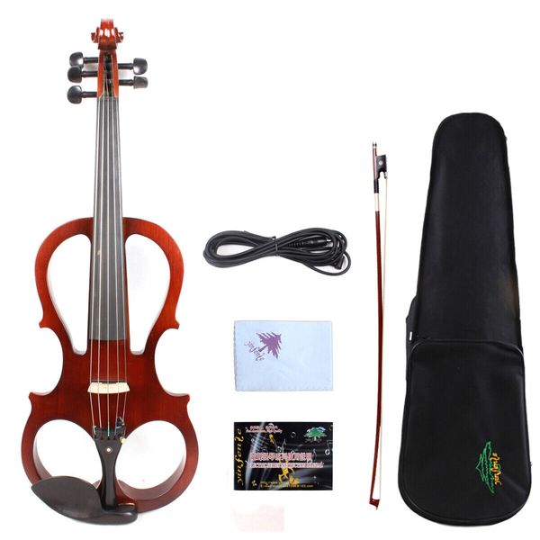 

yinfente 5string electric violin 4/4 sweet tone case solid wood #ev5