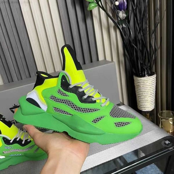 

designer mens women shoes y3 iivenom designer sneakers kusari camouflage series ins fashion running shoe y-3 luxury outdoor casual boots, Black