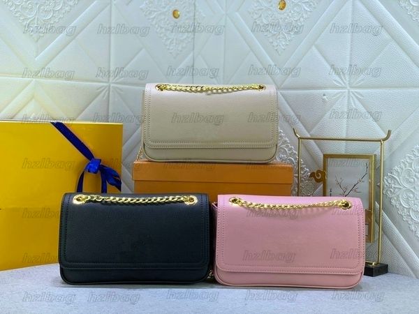 

lockme east west chain bag 2023 ss womens designer shoulder leather bag greige rose pink handbag with twist lock fashion flap purse wallet