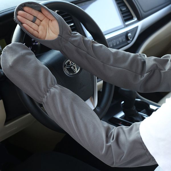 

sleevelet arm sleeves summer driving sun protection gloves ice silk protection loose cycling thin armguard women's hand 230512