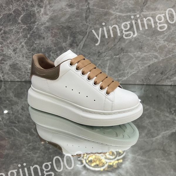 

new luxury men's ladies casual shoes fashion leather colorblock flat street couple sneakers outdoor running shoes 39-46 sizes, Black