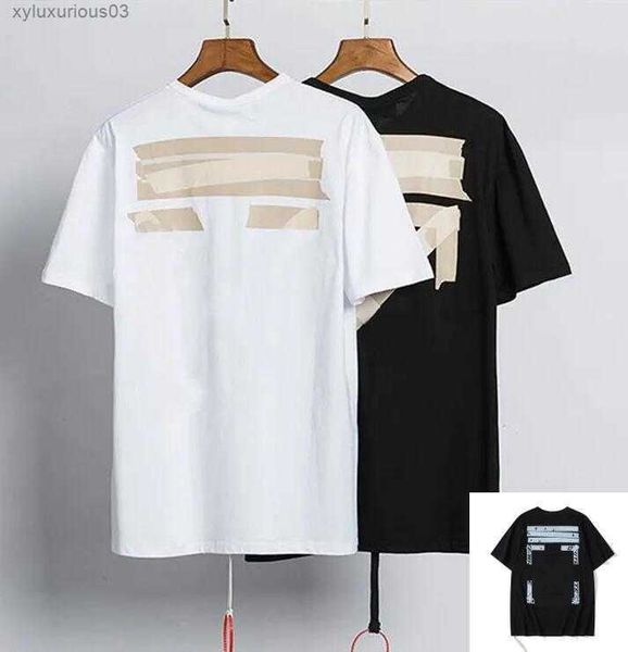 

off men's t-shirts offs white irregular arrow summer finger loose casual short sleeve t-shirt for men and women printed letter xw on th, White;black