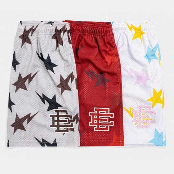 

fashion ee men's luxury shorts eric emanuel basic new york city skyline men women jog pants loose casual fitness muscle sports beach sh, White;black