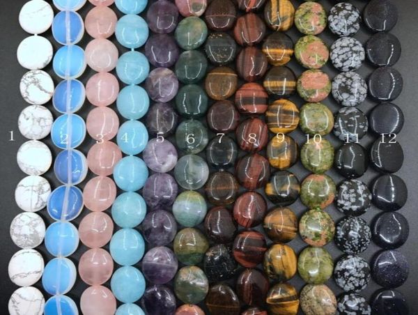 

12stone choice18x25mm oval loose beads wholesnatural gems turquoises opal amethysts ite tiger eye for jewelry making3463689, Black