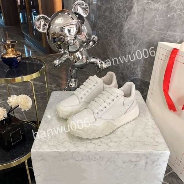 

new brand women quality designer sneaker lace up genuine leather sneakers fashion casual designer sneaker2023, Black