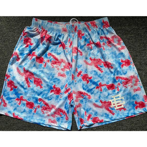 

men's luxury fashion ee shorts eric emanuel basic new york city skyline men women casual pants fitness muscle sports short mesh loose p, White;black