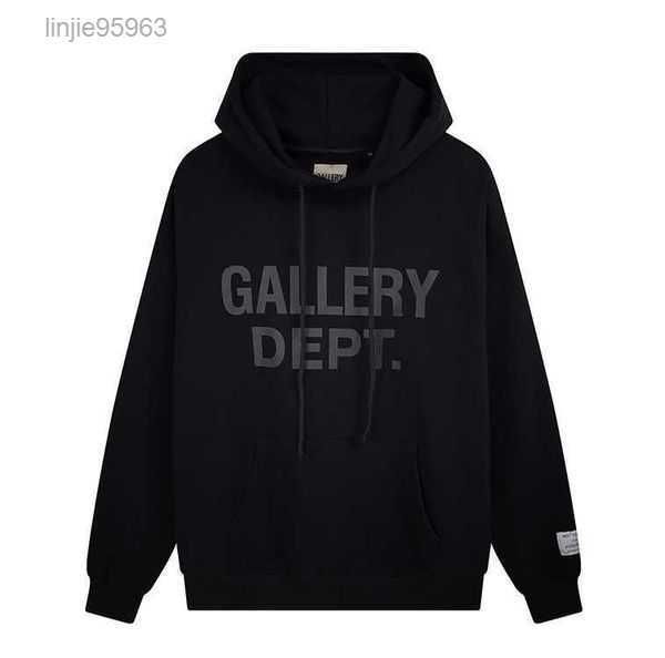 

men hoodie designer gall dep cotton hoodiy oversize casual leisure niche fashion classic print high street pure terry men's 2 c16l5z5r, Black