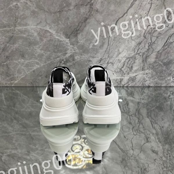 

2023 new luxury classic men ladies casual shoes designer fashion leather flat street couple sneakers outdoor running shoes, Black