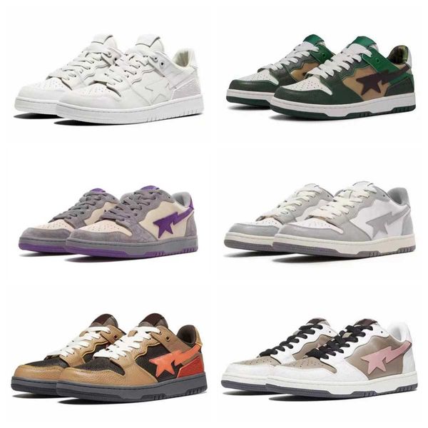 

bapesta designer casual shoes black white green for mens womens trainers low outdoor sports sneakers