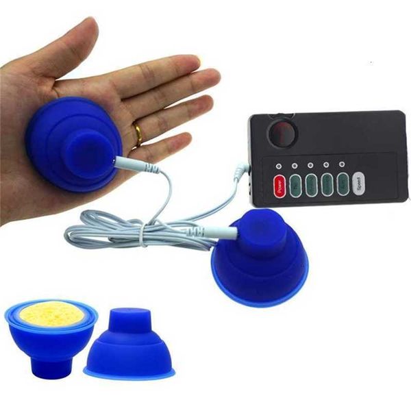 

toy massager silicone nipple sucker electric shock kit pump breast massage enlarger adsorption clitoris stimulate sm for women