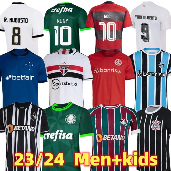 

23 24 flamengo soccer jerseys sao paulo atletico mineiro corinthian suarez marcelo palmeiras gremio internacional fluminense cruzeiro men ki, Black;yellow