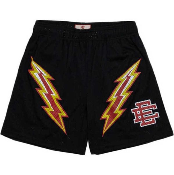 

men's luxury fashion ee shorts eric emanuel basic short new york city skyline men women jog pants casual fitness loose summer sports pa, White;black