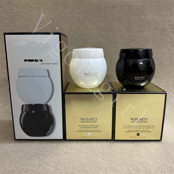 

other health & beauty items h brand black and white cream for girl day and night repair 50ml*2 face care re-plasty replasty skin soothing re