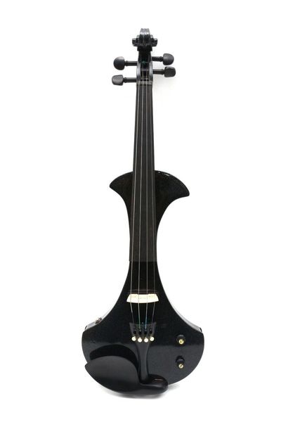 

yinfente black electric violin 44 sweet sound case bow ebony fittings